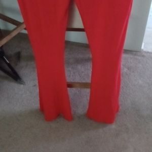 Flare legs knit pants